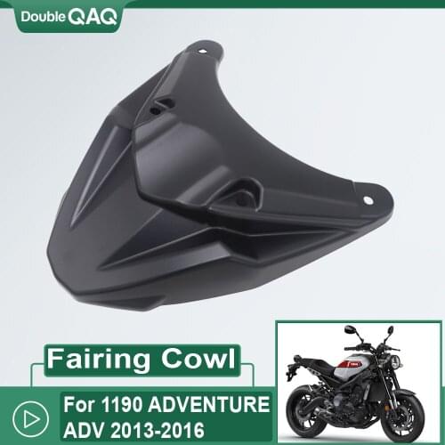 Motorcycle Front Fender Hugger Wheel Cover Beak Extension for 1190 Adventure ADV 2013 2014 2015 2016 Black ABS Plastic