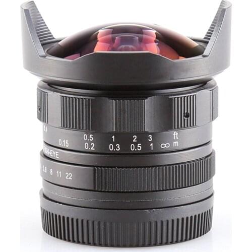 Pixco APS-C CL-Mil7528N 7.5mm F2.8 Fish-eye Wide Angle Lens