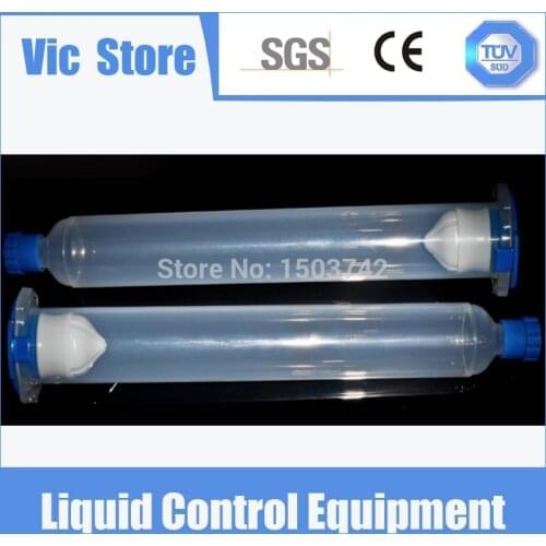 Free Shipping 10cc/ml EFD Luer Lock Pneumatic Syringe With Cap/Stopper Piston End Cover X 3 Pcs