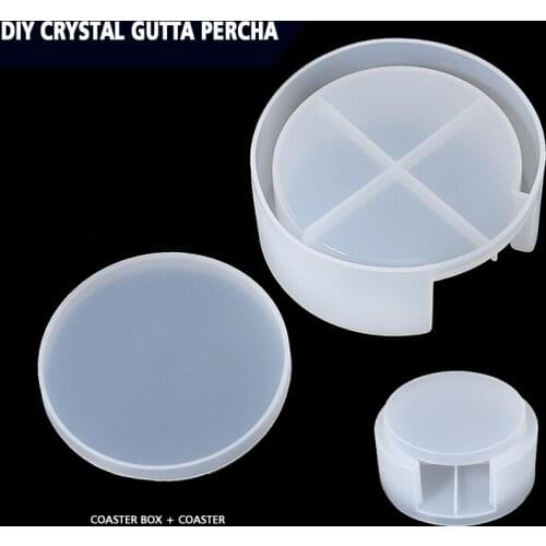 Coaster Display Stand Resin Epoxy Casting Mold Silicone Coaster Holder Moulds Filling Decorative For Home DIY Supplies