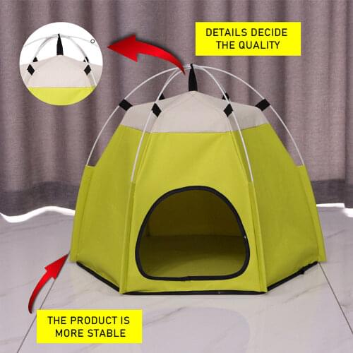 Portable Folding Dog House Pet Cage Cat Carrier Tent Playpen Puppy Kennel Breathable Outdoor Removable Fence Bed Dog Supplies