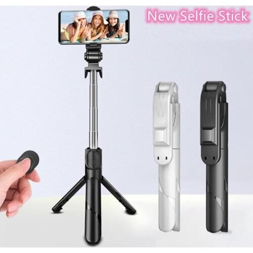 3 In 1 Selfie Stick Handheld Monopod Shutter Foldable Mini Wireless Bluetooth Tripod with Remote Control for iPhone IOS Android