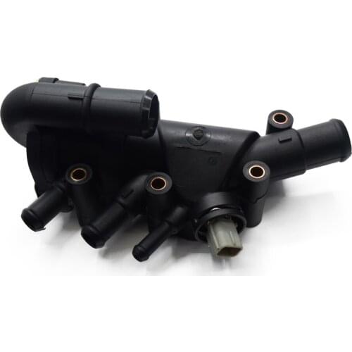 Duratec Thermostat With Housing + Sensor & Gaskets For Ford Fiesta Mk5 HatchbacK Thermostat Assembly 2001-2008 1.3