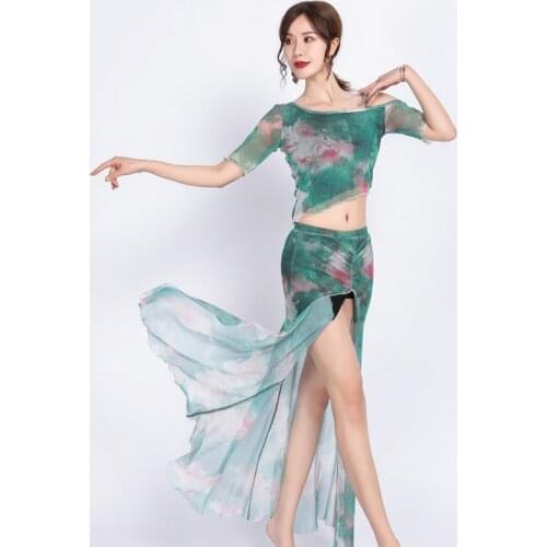 Fairy Belly Dance Costume For Women Indian Clothing Classical Practice Wear Stage Costume Modern Dance Wear JL1698