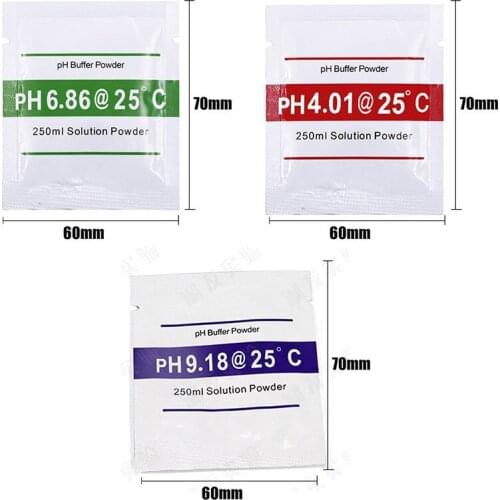 1/2/3pcs 4.01 6.86 9.18 PH Meter Calibration Point PH Buffer Powder Measure Calibration Solution For PH Test Meter
