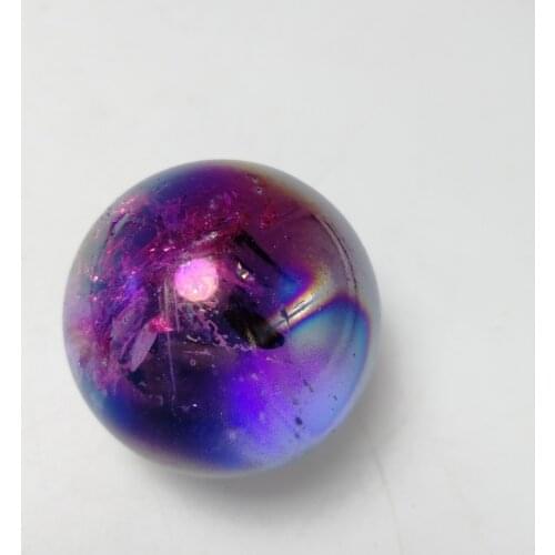 1 pc 30mm angel aura quartz crystals sphere balls natural stones and minerals gemstone sphere home decoration crystal craft gift