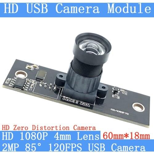 1080P Full Hd MJPEG 120fps High Speed CMOS OV2710 85° Non Distortion Mini CCTV Android Linux UVC Webcam 2MP Usb Camera Module