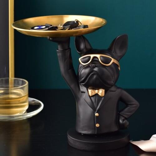 2021 New Dog Ornaments Table Decroation Hallway Decor Key Tray Plate Holder Wallet Holder Home Furnishings Creative Design