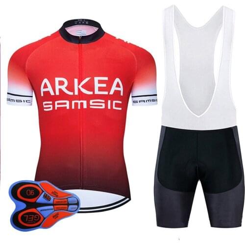 2021 Pro Team ARKEA Cycling Jersey Bib Set MTB France Bicycle Clothing Quick Dry Bike Clothes Wear Mens Short Maillot Culotte
