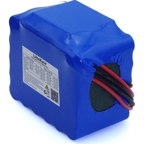 LiitoKala 12V 20Ah high power 100A discharge battery pack BMS protection 4 line output 500W 800W 18650 battery