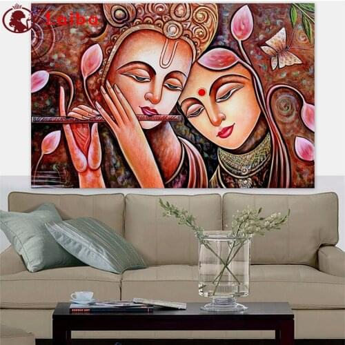 Diamond Painting Radha Krishna Jodi Hindu God Religiou Painting Full Drill DIY Diamond Embroidery Cross Stitch Mosaic Home Decor