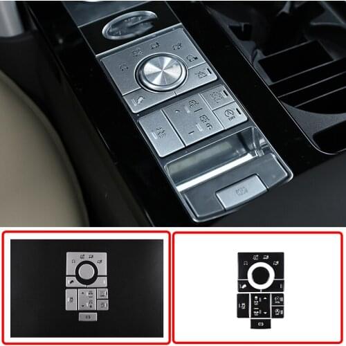 Stainless Steel Interior Terrain Mode Adjustment Button Sequins For Land Rover Range Rover Sport 2014-2016 Car Accessories