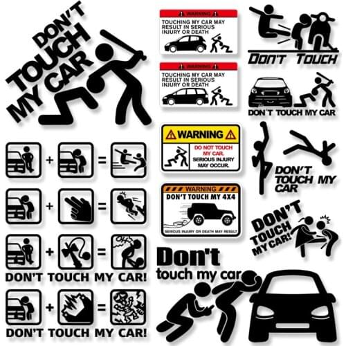 Car personality car stickers funny fun stickers don't touch me body stickers creative window glass stickers