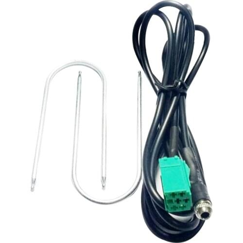 Car Audio Mini ISO 8Pins 3.5MM Female Connector Adpater Cable