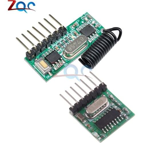433MHz Wireless Wide Voltage Coding Transmitter Decoding Receiver 4 Channel Output Module for 433 Mhz Remote Controller