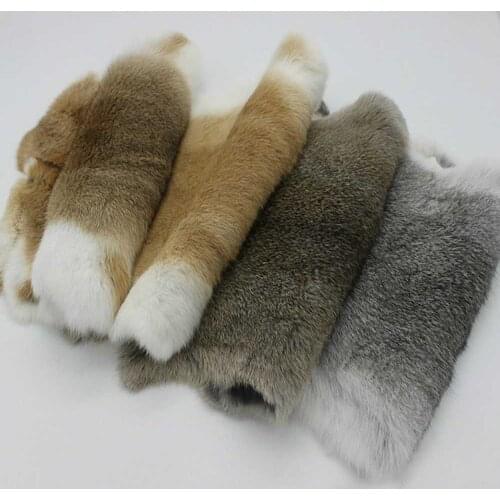 Whole Piece Nature Real Genuine Rabbit Fur Whole Piece Fluffy Rabbit Leather Fur Home Decoration Clothing Accessories