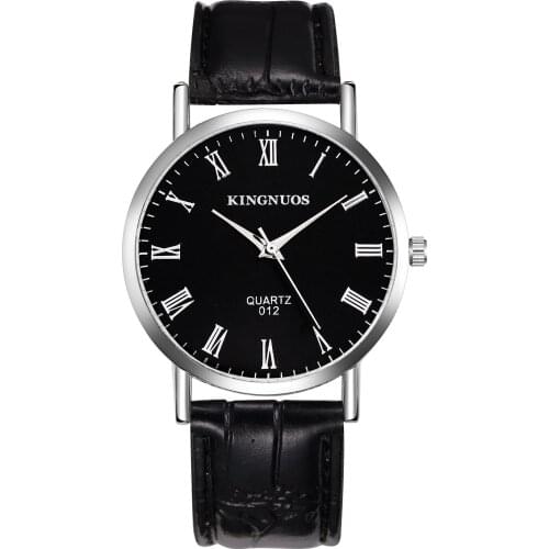 2021 Korean Unisex Roman Numeral Trend Fashion Belt Mens Watch Student Ultra-thin Quartz Waterproof Watch For Men Rrelogio