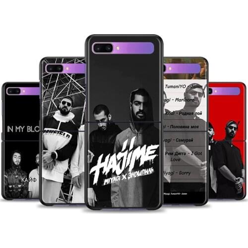 Miyagi & Andy Panda Case For Samsung Galaxy Z Flip 6.7" Flip3 5G Black PC Hard Phone Cover Segmented Protect Coque