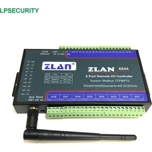 Remote IO controller, Ethernet WiFi control, digital analog analog switch, ZLAN6844