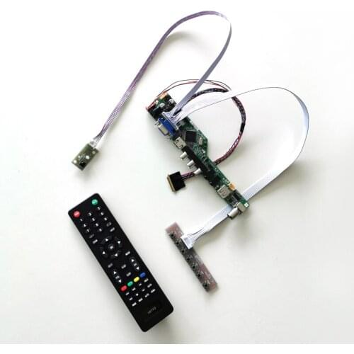 For LP156WH4-TLN1/TLN2/TLN3 LVDS 40Pin WLED TV56 screen controller drive board 15.6" VGA+AV+USB+RF notebook PC 1366*768 Kit