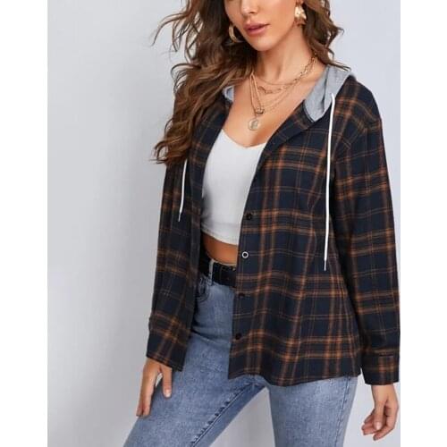 Eillysevens Womens Hooded Shirts