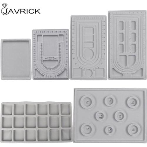 Flocked Bead Board Bracelet Beading Jewelry Organiser Tray DIY Craft Tool