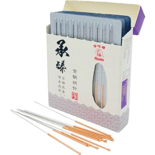 High Quality Acupuncture needle 100 hwato Copper handle disposable beauty massage needles 0.18/0.25/0.30/0.35mm