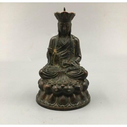 Beautiful Old Tibet Tibetan Bronze Buddhism Buddha statue Exorcism peace wealth