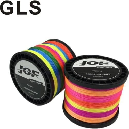 GLS brand 8 series PE Dali horse colorful fishing line 500 meters tensile super smooth anti-bite fishing line
