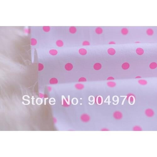 POLKA DOT 100% cotton fabric Quilting Patchwork 160cm x 50cm Cute PINK cotton fabric Textile kids Bedding Baby Fabric