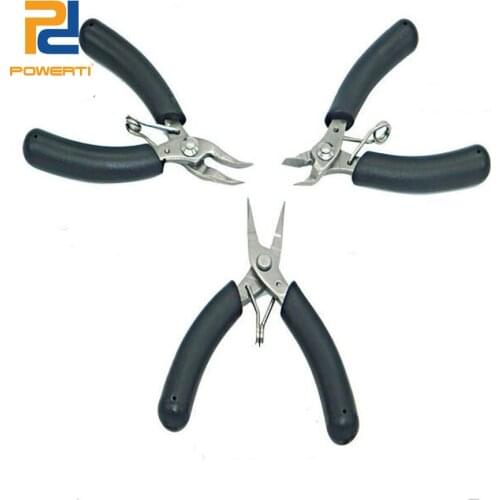 POWERTI 3pcs/set Stringers Tools Kit Stringing Machine Needle-Nose Cutting Pliers for Tennis & Badminton Racket Squash Racket