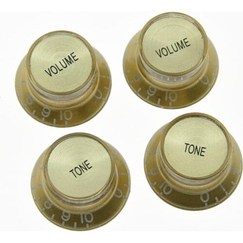 Dopro 4x Guitar Reflector Knobs Top Hat Knobs Fits Les Paul Epiphone SG