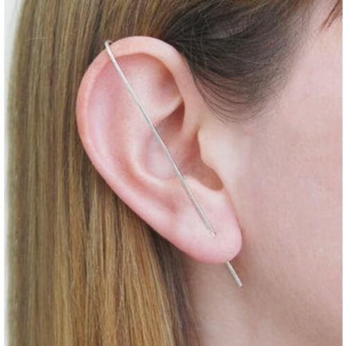 Domino Handmade Bar Earring Ear Climbers Minimalist Earrings Simple Earrings Edgy Stud Earrings