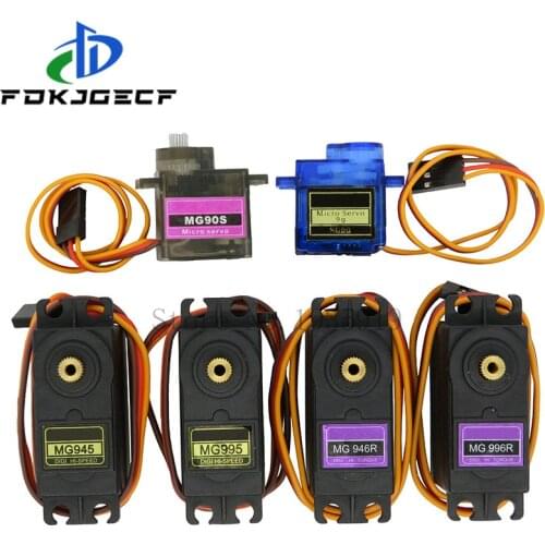 10pcs SG90 MG90S MG945 MG946 MG995 MG996 Servo Metal Gear for Model Helicopter Boat For Arduino UNO DIY MG946R MG996R