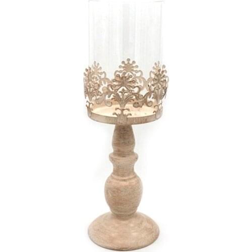 Vintage Candle Holder Square Stand Candle Candlestick Metal Base Craft Large Gl Candles Wedding Candle Holders Desk Decoratio