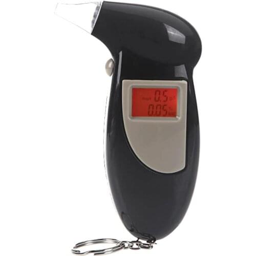 Precision Mini Breathalyzer Professional Digital Breath Alcohol Tester Audible Alert LCD Backlit Display Gas Analyzer Monitor