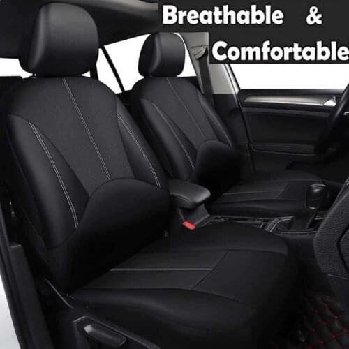 Universal 1/2/5 Seats Car Seat Covers Four Seasons Leather Front Rear Auto Accesorios Interior Detail Car Seat Protector Cushion