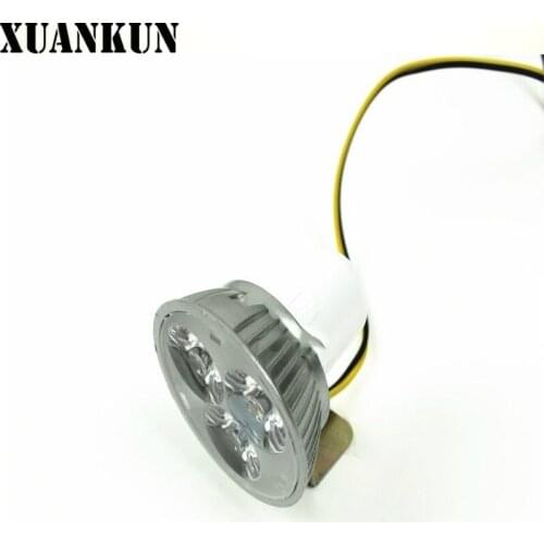 XUANKUN Electric Vehicle Motorcycle Modified Spotlight Headlamps 12V-80V Universal Three LED Spot Light Spot LED Spotlights