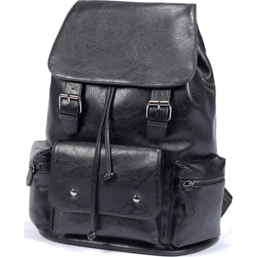 Pu Womens Backpack Korean-style Bucket Bag Student Travel Casual nan bei bao Printed Logo Cross-Border Supply a Generation of F