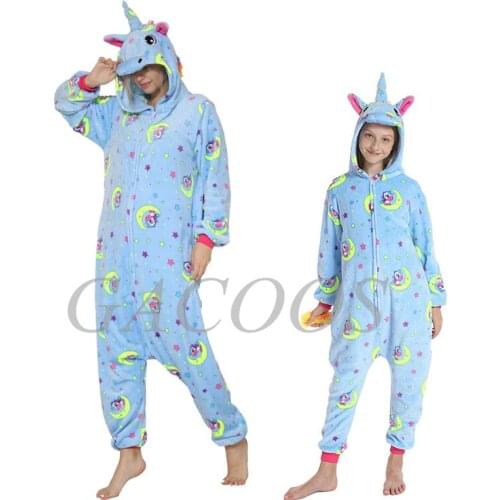 Winter Jumpsuit Kids Boys Kigurumi Sleepwear 2021 Toddler Girls Unicorn Hoodies Baby Cartoon Animal Costume Childrens Pajamas