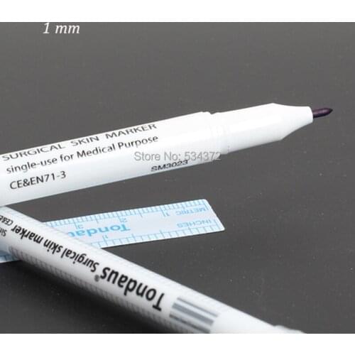 10pcs * 1MM Makeup Eyebrow Liner Marker Pens Waterproof Skin Munsu Positioning Marker Pens
