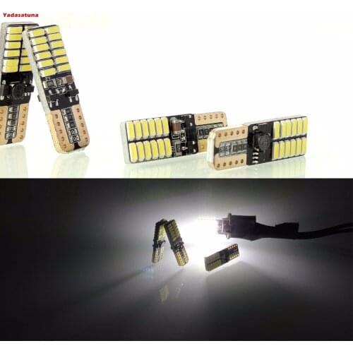 4x T10 W5W 4014 SMD 24 LED Veilleuse Canbus Sans Erreur - Blanc