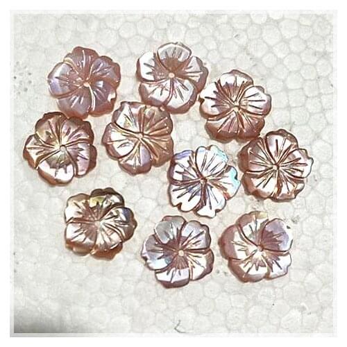5pcs natural pink powdered shellfish sea water shell pendants size 12mm with handmade polished good quality