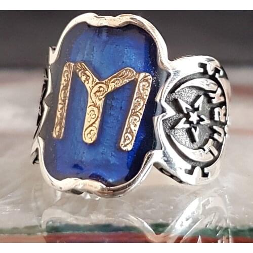 925 sterling Silver Kayi Length Male Ring