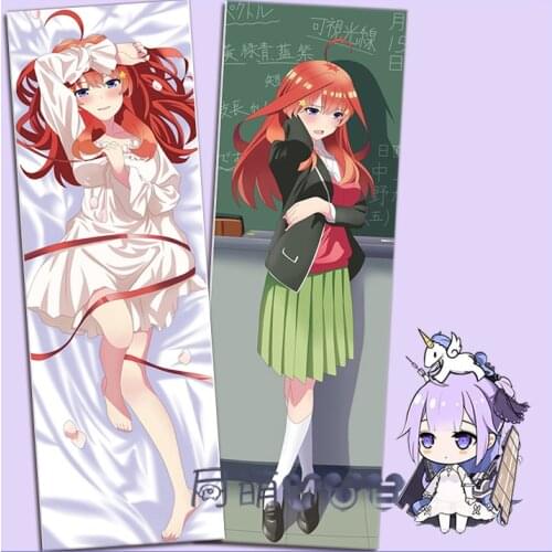 Anime The Quintessential Quintuplets Nakano Itsuki Sexy Cosplay Dakimakura Hugging Body Pillow Case Pillow Cushion Cover MOE