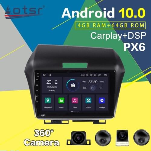 Car Multimedia DVD Player For Honda Jade 2010+ Android Radio GPS Navigation Screen 64GB PX6 Auto Stereo Head Unit Audio Radio 2k