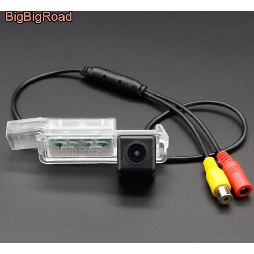 BigBigRoad Wireless Rear View Parking CCD Camera For Volkswagen T-ROC Passat B7 B8 For Seat Ibiza 6L 6J SC MK3 MK4 MK5 2002-2019