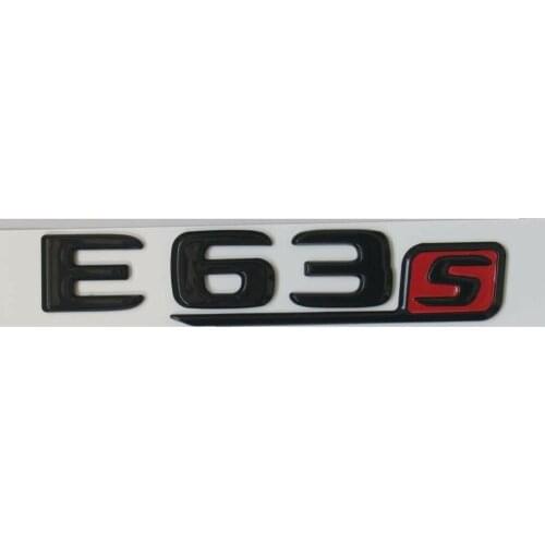 Gloss Black Letters E63s Badges Emblems for W213 E63 S 2017