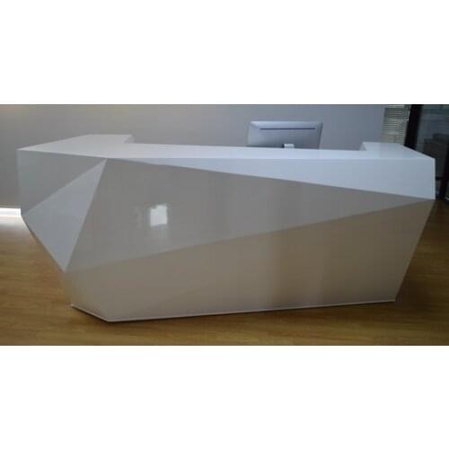 Wood reception counter table design for reception area #2355