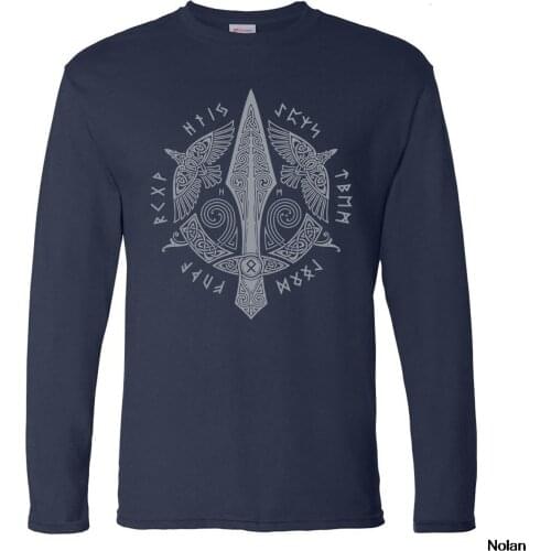 Odin Vikings T Shirt Men Scandinavian Runes Valhalla Tshirt Mens Son Of Odin Round Neck Tops Tee Tracksuit Streetwear T-shirt